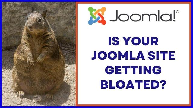 joomla Training Cohort Joomla Bloated